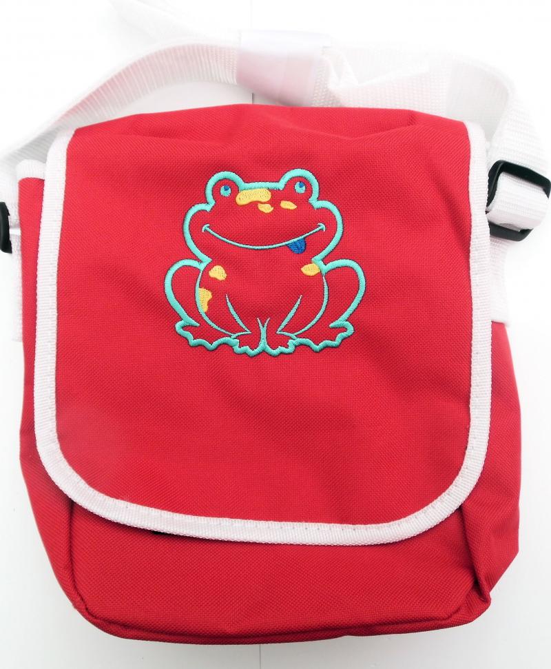 Kindergartentasche Rot mit Frosch