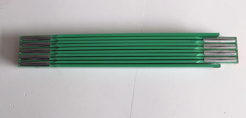 Zollstock Grün mit Lasergravur