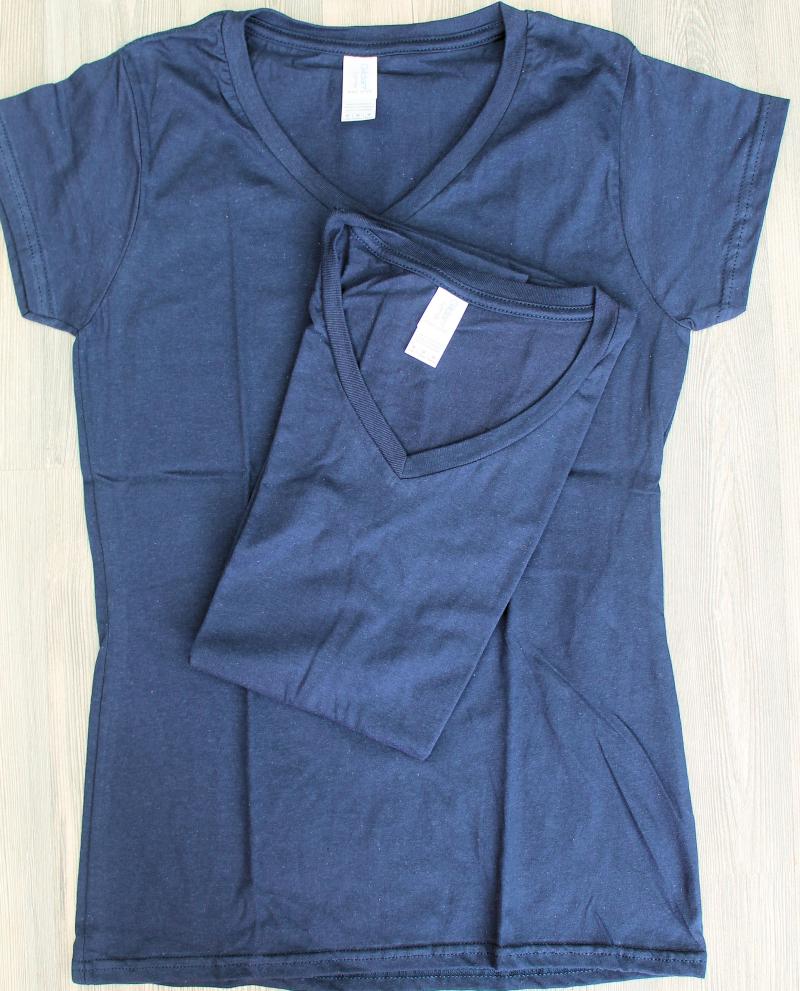 2 x Gildan Lady´s T-Shirt M Navy Baumwolle Deluxe Softstyle Ring Spun