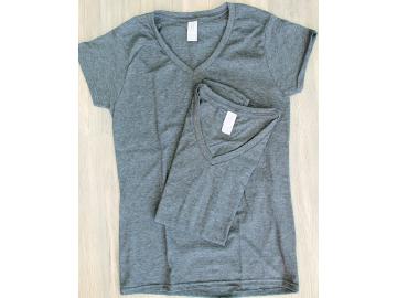 2 x Gildan Lady´s T-Shirt M Grau Baumwolle Deluxe Softstyle Ring Spun