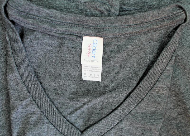 2 x Gildan Lady´s T-Shirt M Grau Baumwolle Deluxe Softstyle Ring Spun