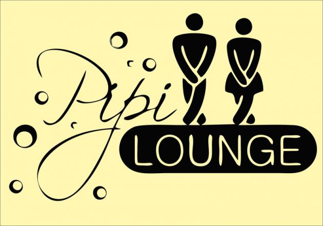 Pipi Lounge auf A4 Blatt