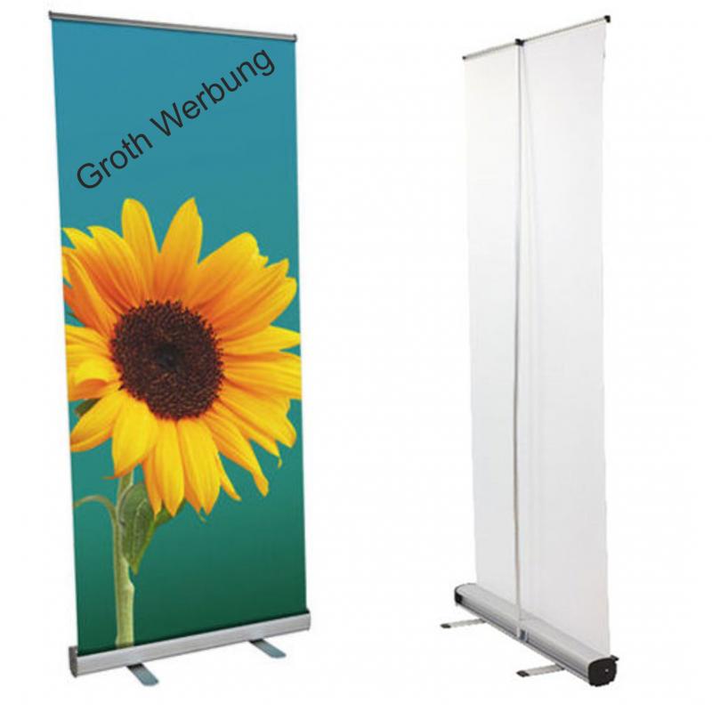 Roll-Up Display 2000 x 850 mm inkl. Tasche ohne Druck