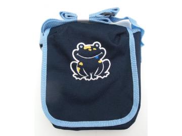 Kindergartentasche Blau mit Frosch