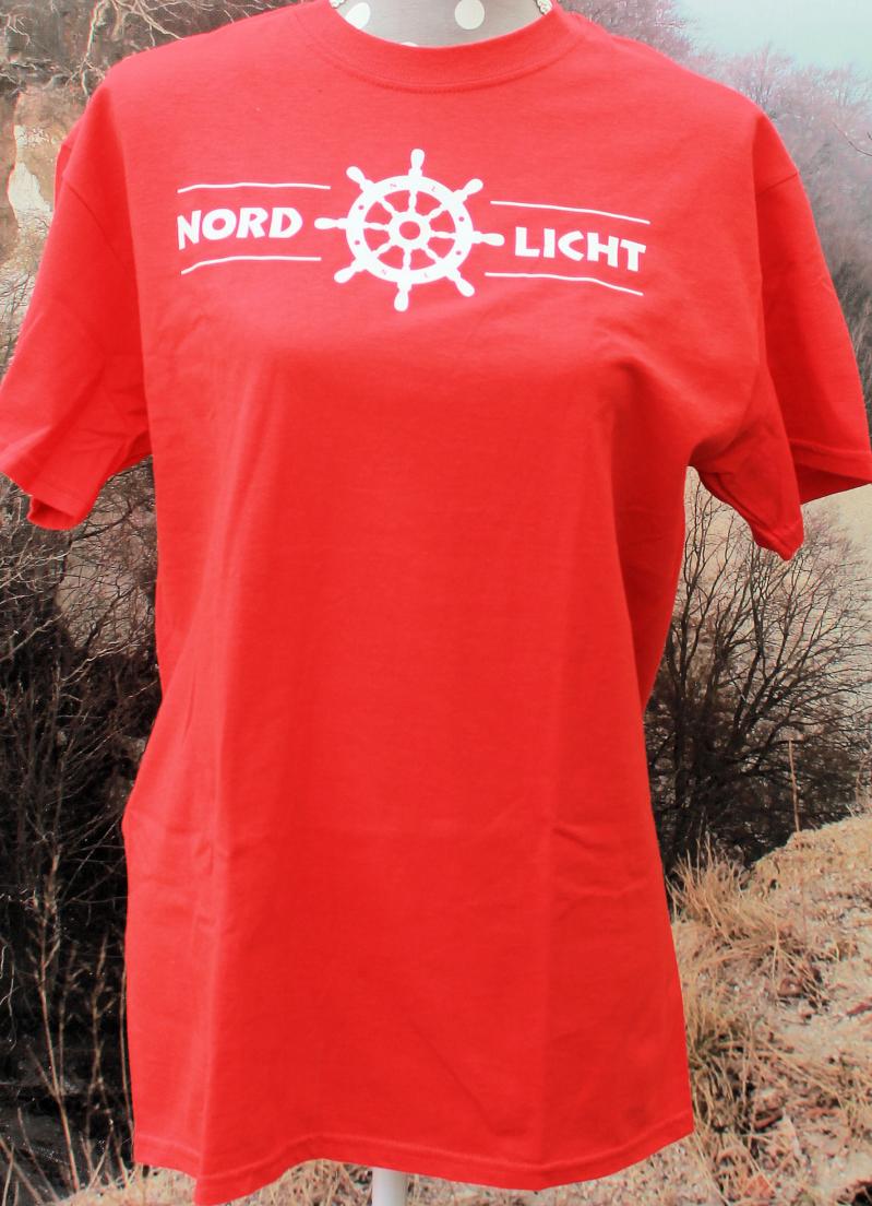 T-Shirt Nordlicht rot