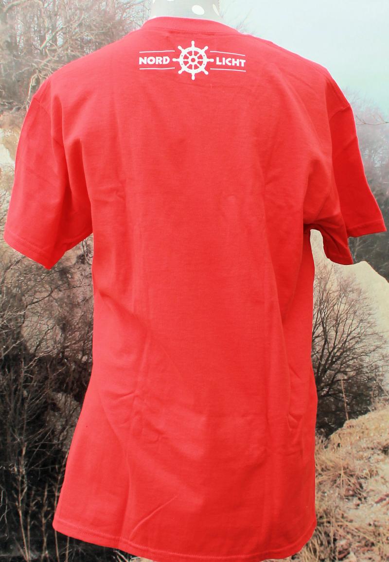T-Shirt Nordlicht rot