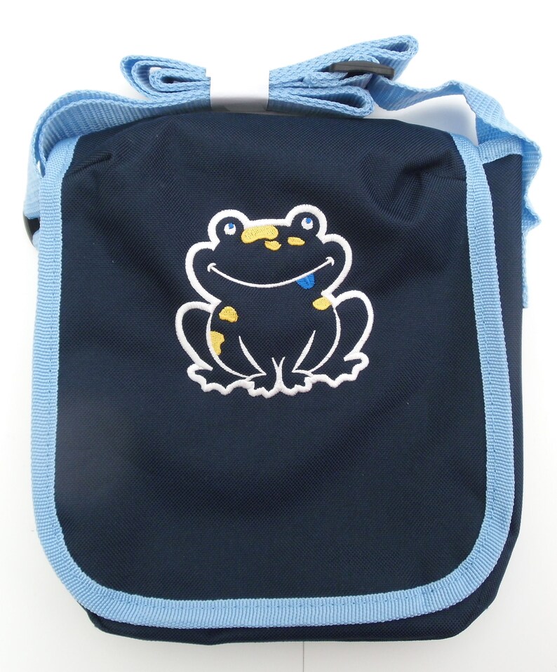 Tasche Blau mit Frosch