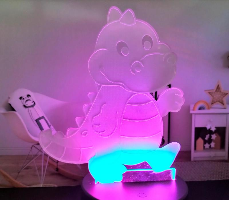 LED Nachtlicht Dino Tischlampe Nachtlampe Kinderzimmer USB Geschenk Dekor